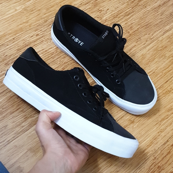 Starye men's lace up skate shoes black sz 9.5 - Picture 6 of 17